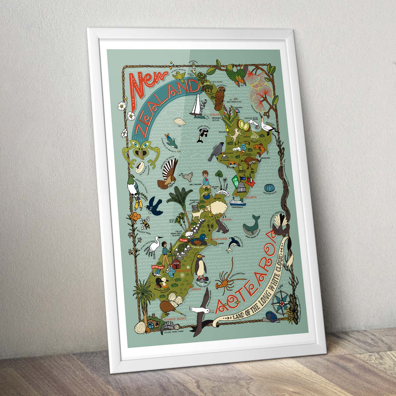 Illustrated New Zealand Map project thumbnail